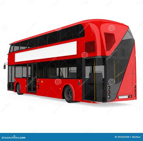 Double Decker Bus Isolated stock illustration. Illustration of public - 293533498