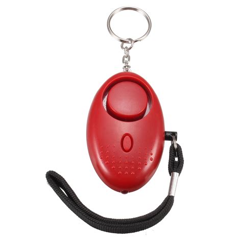 Personal Alarm 130db Personal Safesound Security Alarm Keychain with LED Light Red 3Pcs ...