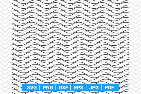 Wavy Lines Seamless Pattern SVG Cricut Graphic by DesignStudioRM ...