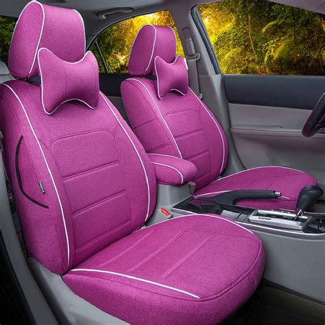 Custom Fit Car Seats For Volvo V60 Seat Covers & Supports Linen Cloth Car Seat Cover Airbag ...