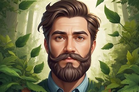 Premium Photo | Bearded hipster barber logo vector