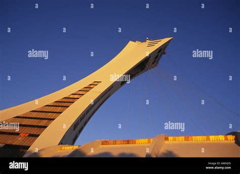 Olympic Stadium in evening light Montreal Quebec Canada Stock Photo - Alamy