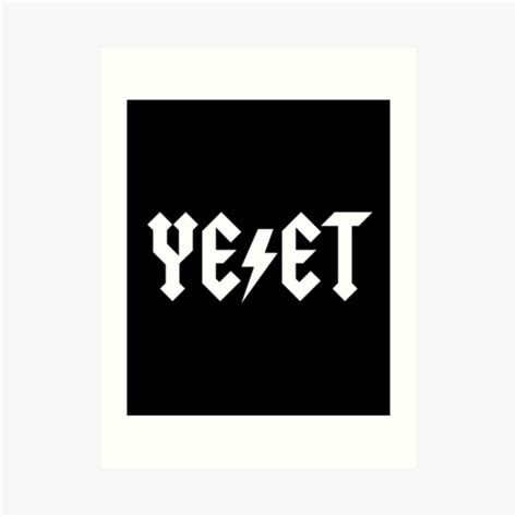 "Yeet Logo" Art Print by SQWEAR | Redbubble