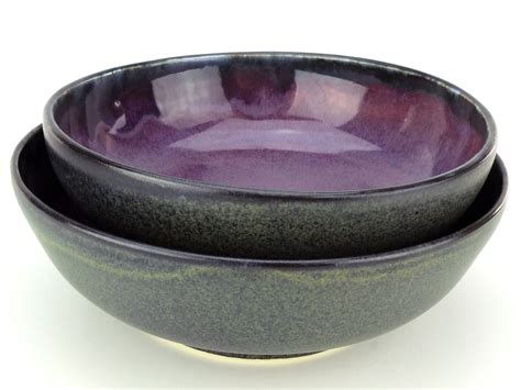 Custom Made Wheel Thrown Stoneware Ceramic Pottery Bowls For Your Home Or Restaurant by GemFOX ...