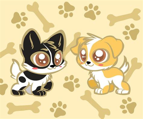 Chibi Dog Wallpapers - Top Free Chibi Dog Backgrounds - WallpaperAccess