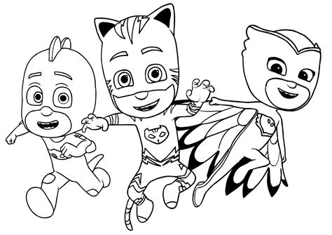 Pj masks to print for free - PJ Masks Kids Coloring Pages