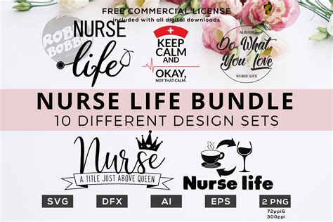 Nurse Life Bundle - Funny Nurse Quotes SVG Files