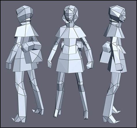 Pin by Tosh Hsu on Game Art_LowPoly | Low poly character, Low poly, Low poly models