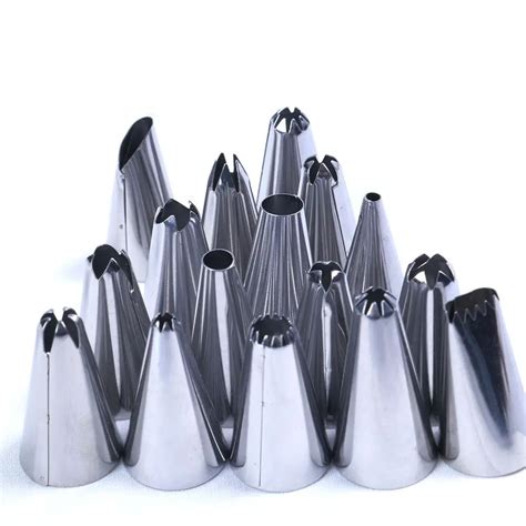 18Pcs/set Icing Piping Nozzles Pastry Bag Tips With Transverter Cake Baking Tool-in Baking ...