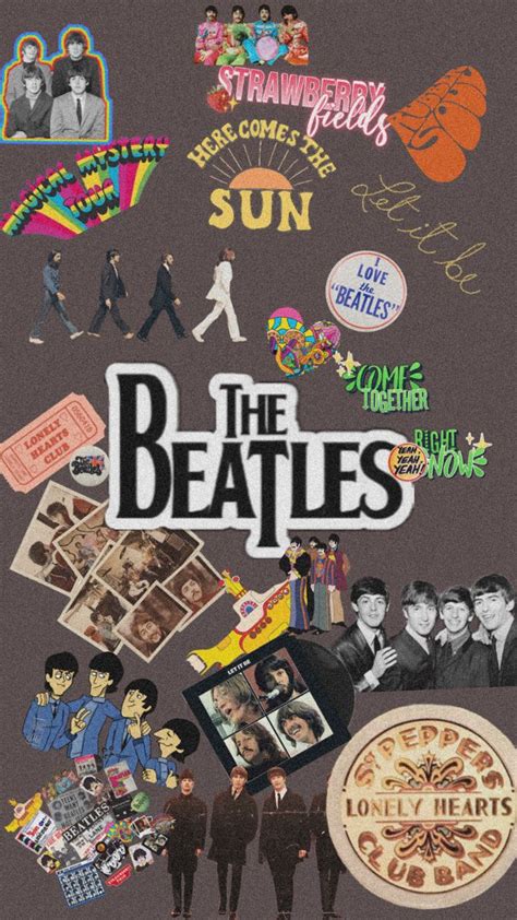 The Beatles wallpaper in 2021 | Beatles wallpaper, The beatles, Vintage ...