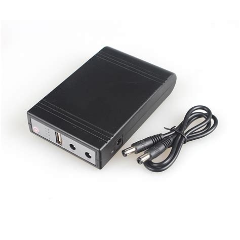 Mini DC UPS (10400mAh) Backup Battery Power Bank Supply (38.48Wh) - 2x ...