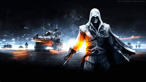 Download Cool Ezio Auditore Live Gaming Wallpaper | Wallpapers.com