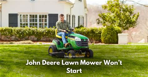 There is a problem with the John Deere lawn mower that won't run - Lawn ...