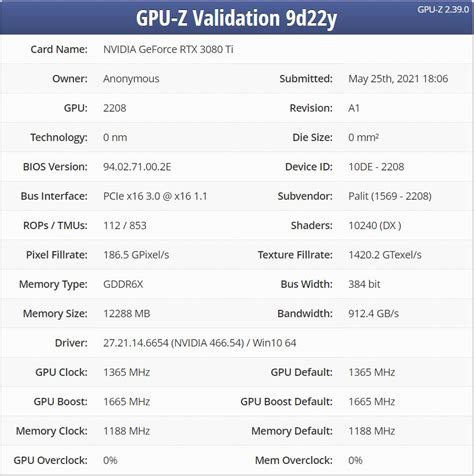 Nvidia RTX 3080 Ti early benchmarks emerge, specifications confirmed on GPU-Z | KitGuru