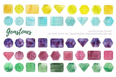 Gemstone clipart. Gems clip art. Jewel Diamond.