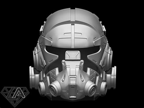 STL file Titanfall pilot custom helmet 🧑‍ ️・Design to download and 3D print・Cults