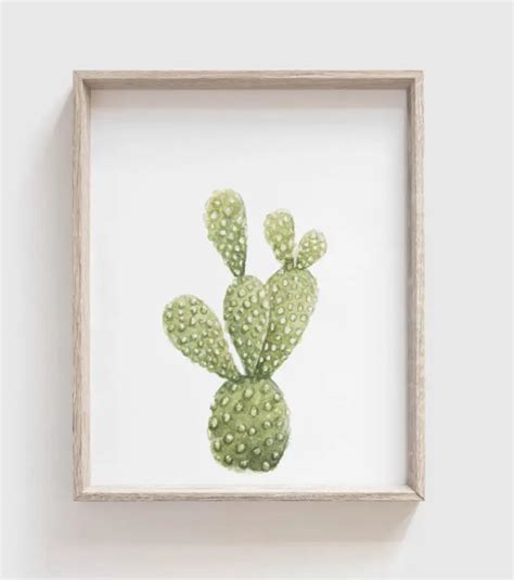 Prickly Pear Cactus Art Print – Butter Baker