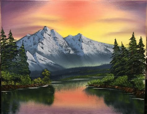 Gray Mountain. Painting | Mountain sunset art, Mountain artwork, Mountain art