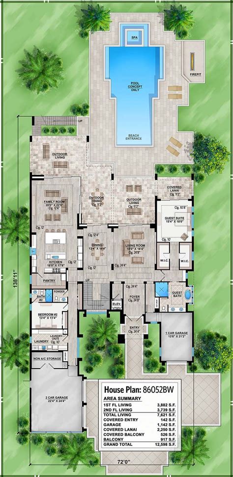 Plan 86052BS: Marvelous Contemporary House Plan with Options in 2021 | Contemporary house plans ...