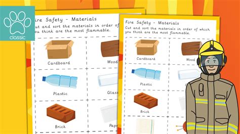 Teacher's Pet » Fire Safety - Flammable Materials Sorting