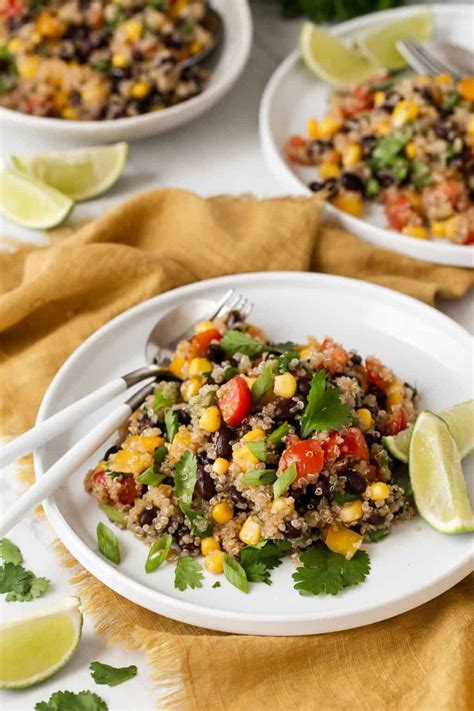 Black Bean Quinoa Salad - Bean Recipes