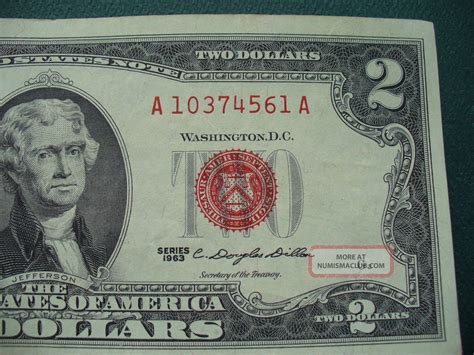 1963 - 2 Dollar Red Seal. United States Note