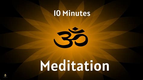 OM MEDITATION | 10 minutes | OM MANTRA MEDITATION MUSIC - YouTube