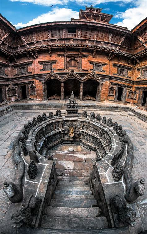 16 Amazing photos of Courtyards of Patan Museum through Fisheye Lens