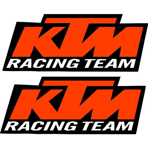 Ktm Racing Team Style 2 Stickers Decals - DecalsHouse