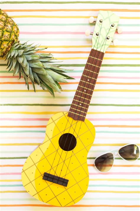 How to Make a Painted Pineapple Ukulele » Lovely Indeed