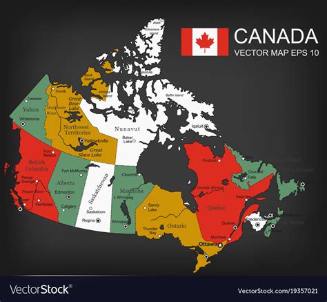 Canada Map Provinces And Territories