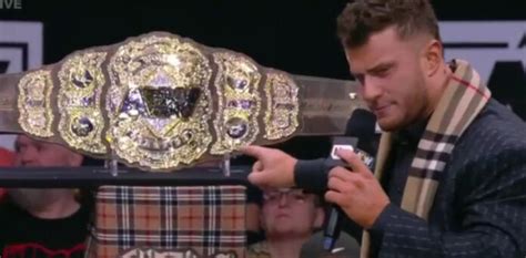 Photos: MJF Debuts New World Championship Belt On AEW Dynamite ...