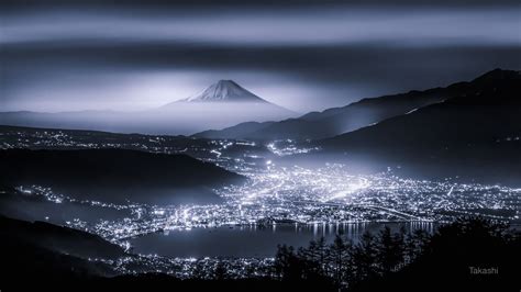 Фотограф Такаши - Отвъд Mist # 2,164,567. 35Фото | Night photography, Mount fuji, Mountain lake