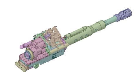 25mm chain gun 3D Model .obj - CGTrader.com