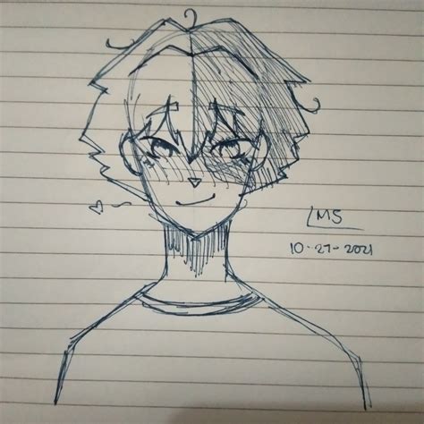 💤💤💤 - Drawing Todoroki with fluffy hair - I actually messed up drawing ...