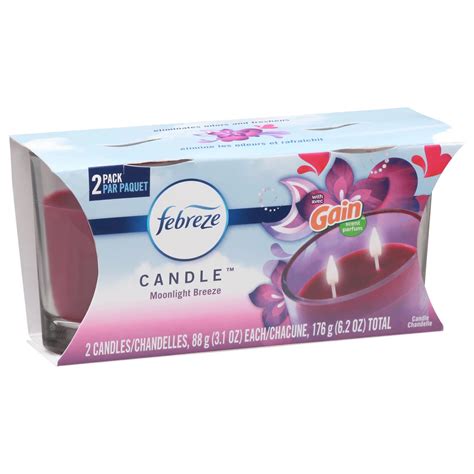 Febreze Gain Moonlight Breeze Candles - Shop Scented oils & wax at H-E-B