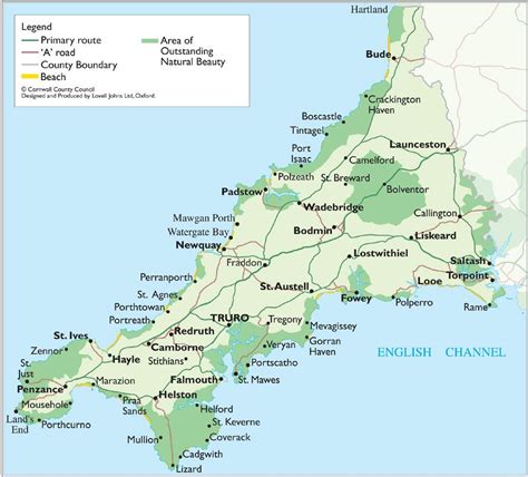 Cornwall Map See map details From visitcornwall.com | Cornwall map, Cornwall england, Cornwall