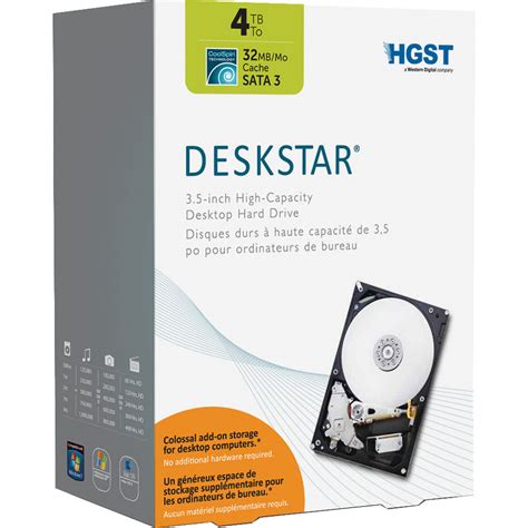 HGST 4TB Deskstar Coolspin 3.5" SATA III Internal Desktop