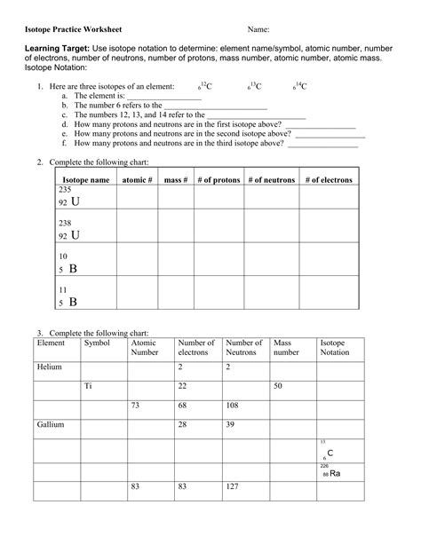 How To Find Isotope Notation