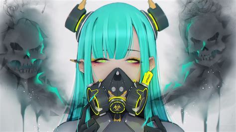 Anime Girl Gas Mask Wallpapers - Wallpaper Cave