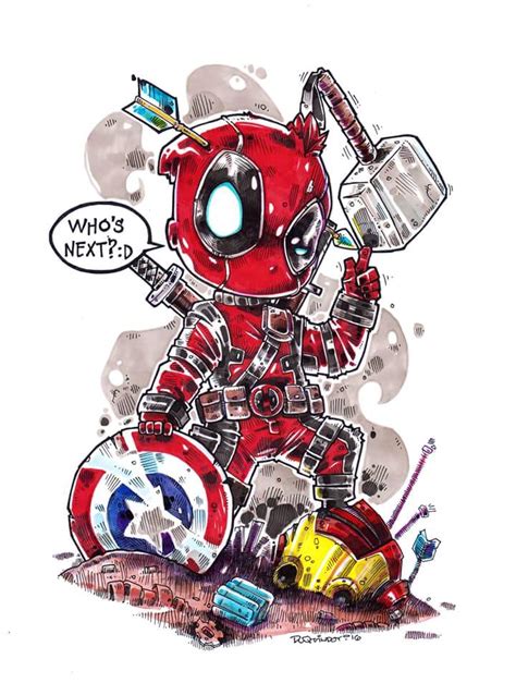 Chibi Deadpool by Dve6 on DeviantArt