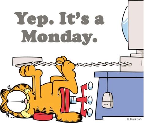 Garfield Monday Quotes. QuotesGram