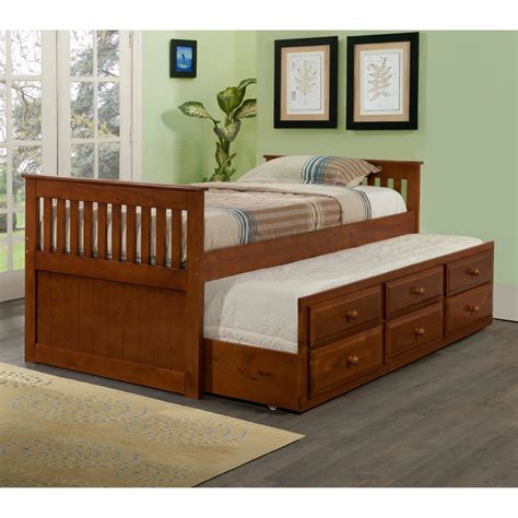 Donco Kids Captains Twin Trundle Bed - Walmart.com