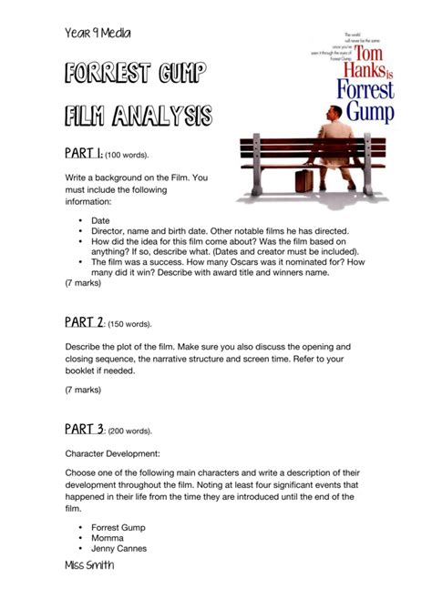 Forrest Gump Film Analysis