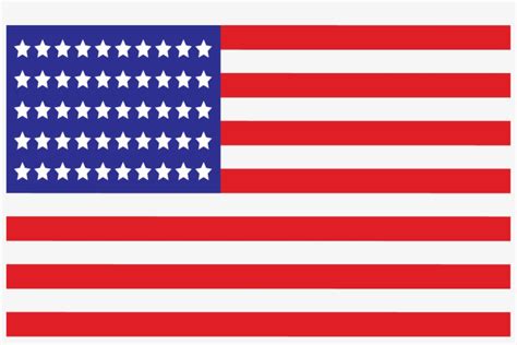 American Flag Vector Png - Us Flag 50 Stars - Free Transparent PNG Download - PNGkey