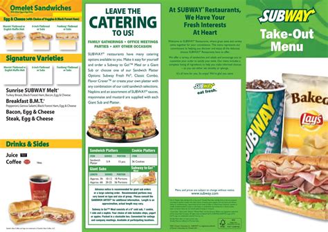 Subway Sandwich Recipes Pdf | Besto Blog