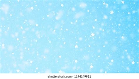 Light Blue Snowfall Star Background Stock Photo 1184072302 | Shutterstock