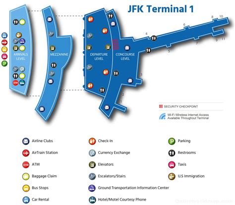 Jfk Airport Terminal Map Ontheworldmap | The Best Porn Website