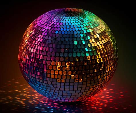 Premium Photo | Colorful disco ball at the disco decoration in the dance club