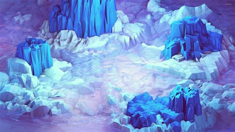 Icy blue mountains wallpaper - Abstract wallpapers - #50638